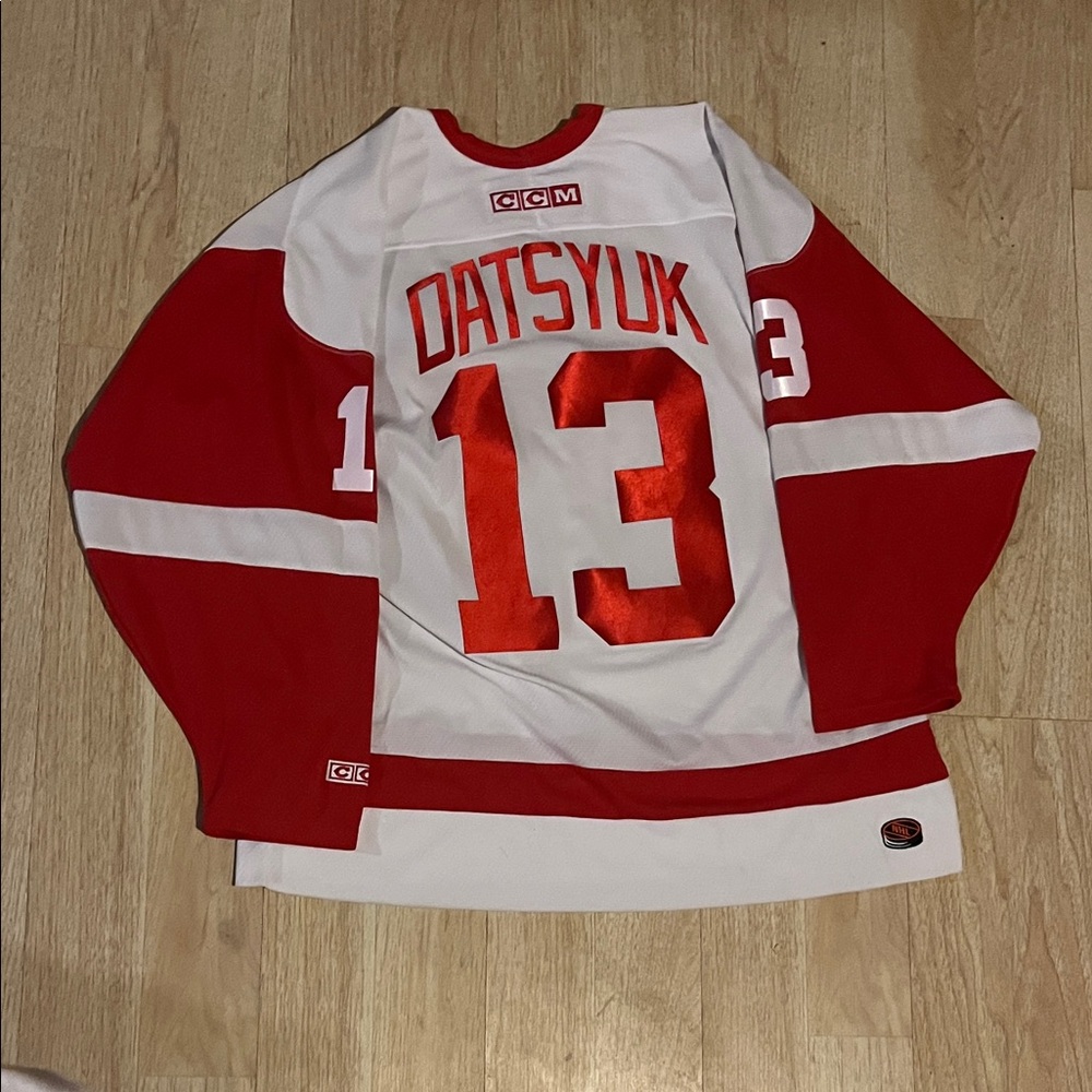 Vintage 90s Detroit Red Wings Hockey Jersey Pavel Datsyuk #13 NHL